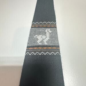 Vintage Unique Nazca Aztec Neck Tie  Adjustable Black Career Business Casual